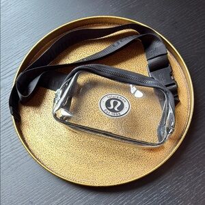 Lululemon Athletica Clear Crossbody Bag - Black Trim